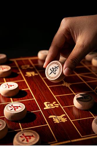 象棋棋牌物品摄影图片