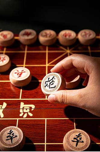 象棋棋牌物品摄影图片