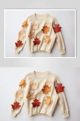 AI数字艺术秋季冬季秋冬服装摄影图