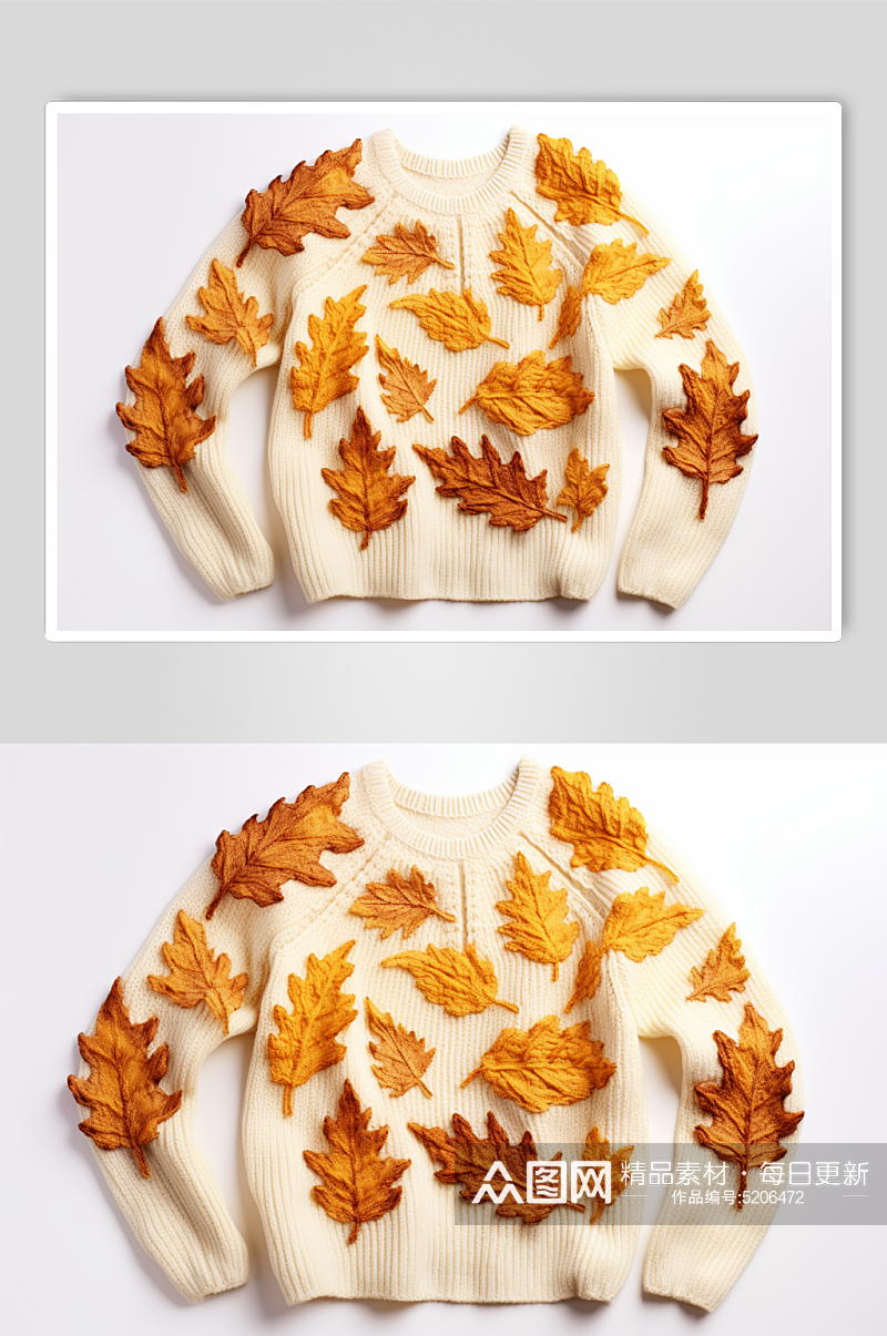 AI数字艺术秋季冬季秋冬服装摄影图素材