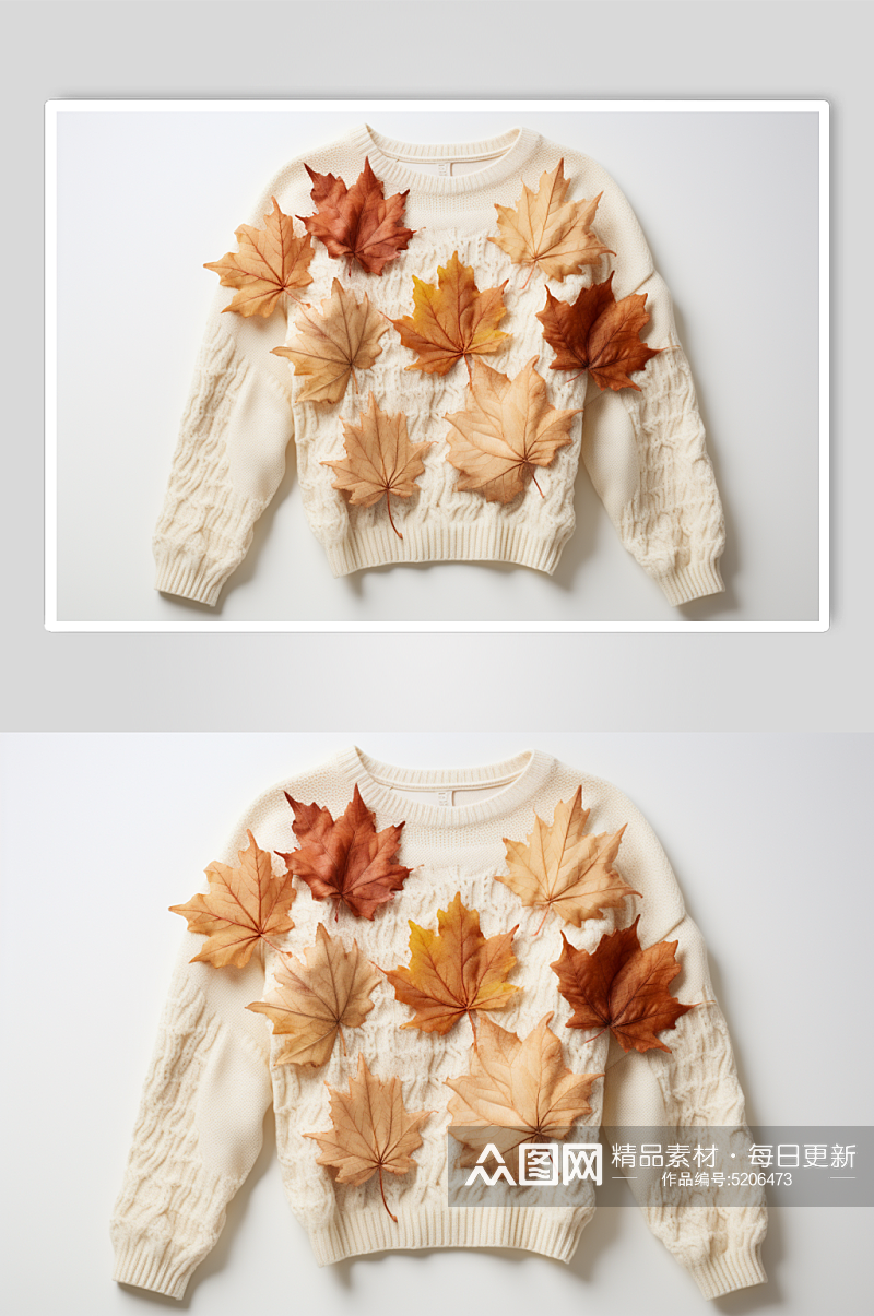 AI数字艺术秋季冬季秋冬服装摄影图素材