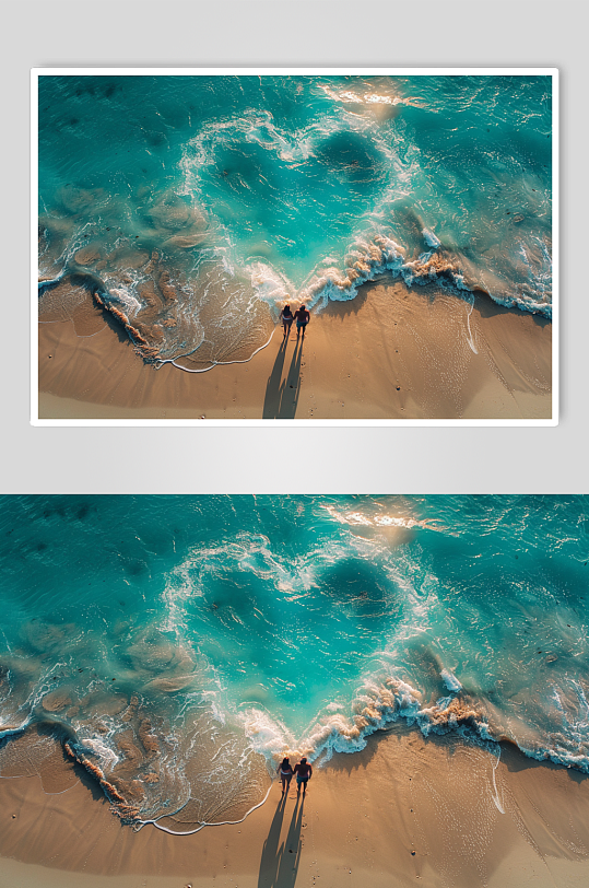 AI数字艺术七夕情人节创意爱心场景背景图-众图网