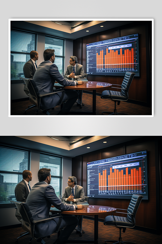 AI数字艺术企业团队交流肖像人物摄影图-众图网