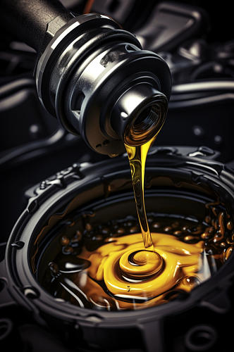 AI数字艺术汽车机油润滑油塑料桶摄影图
