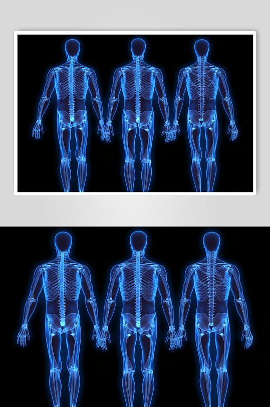 AI数字艺术人体各部位神经医疗透视图片-众图网