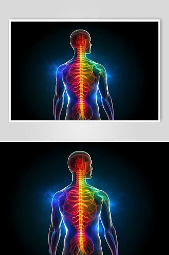 AI数字艺术人体各部位神经医疗透视图片