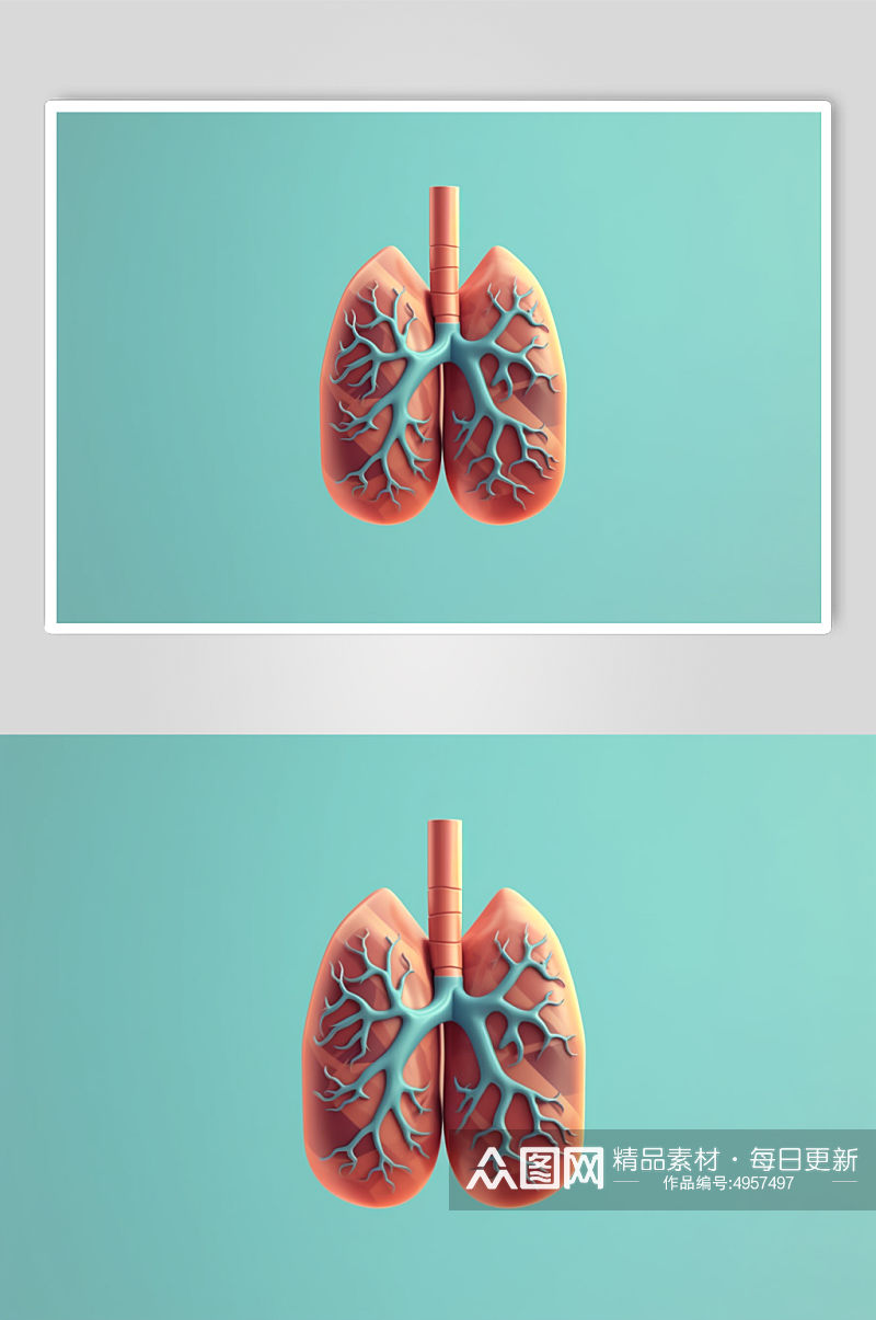 AI数字艺术人体内部器官医疗墙面立体图片素材