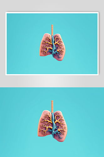 AI数字艺术人体内部器官医疗平面图片