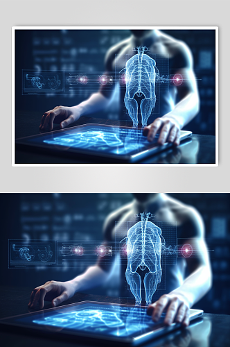 AI数字艺术卡通人体器官结构医疗医学插画