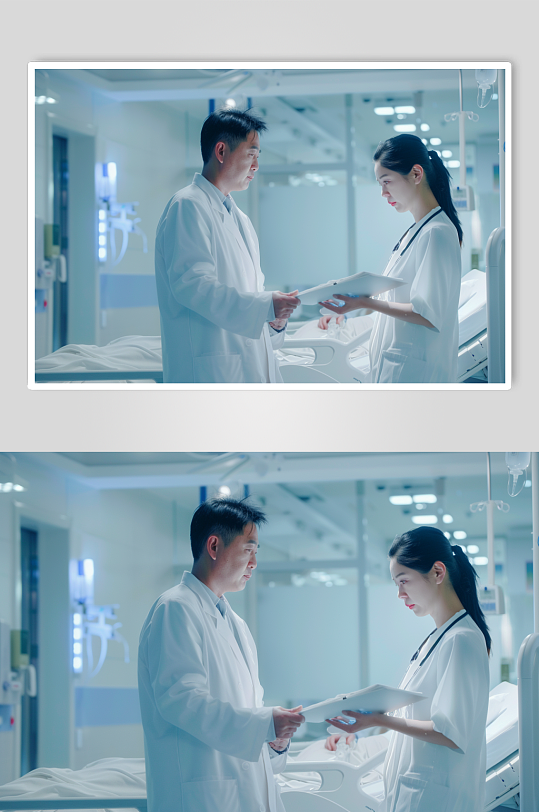 AI数字艺术病人生病肖像人物摄影图-众图网