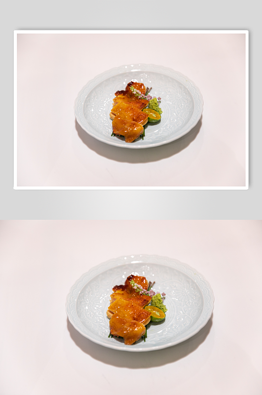 日式照烧鸡日料日本料理美食摄影图片