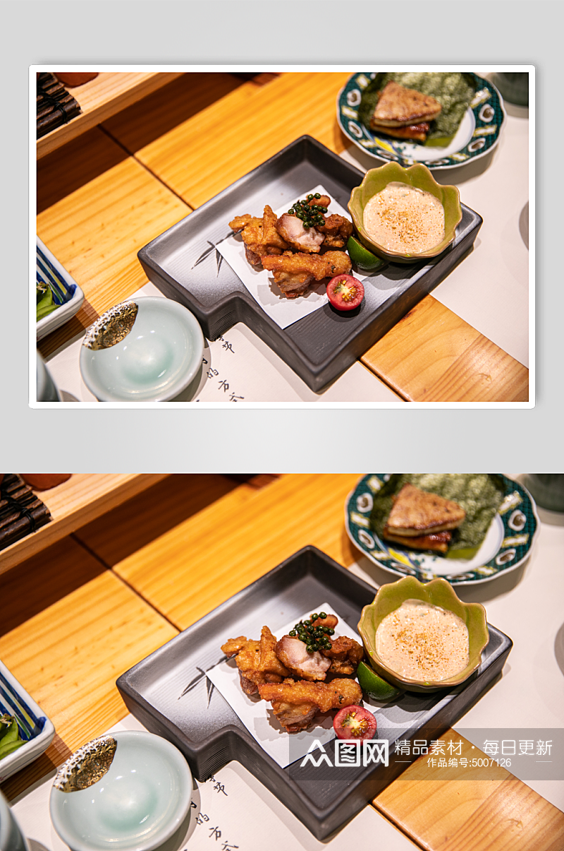 藤椒炸鸡日料日本料理美食摄影图片素材