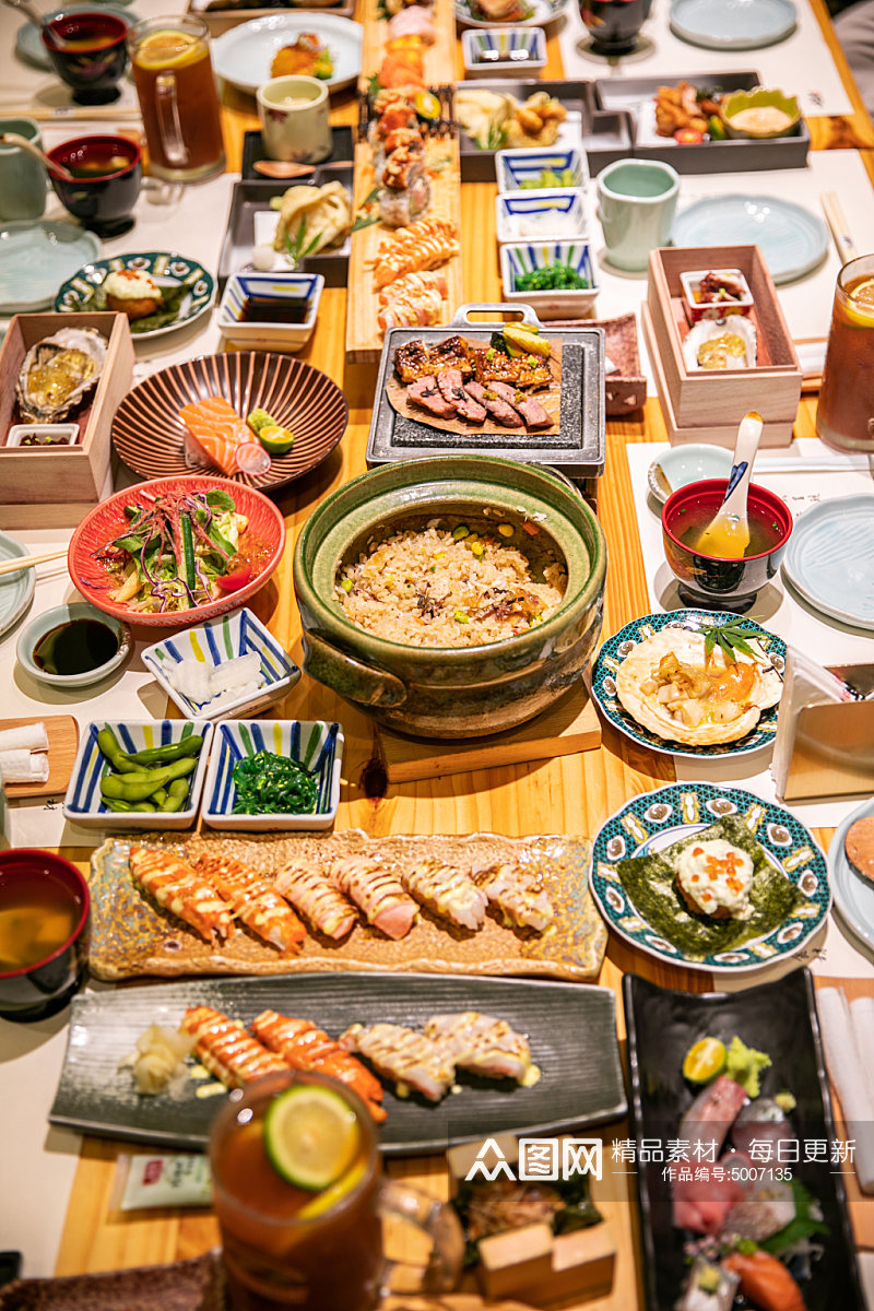 刺身日料日本料理美食摄影图片素材