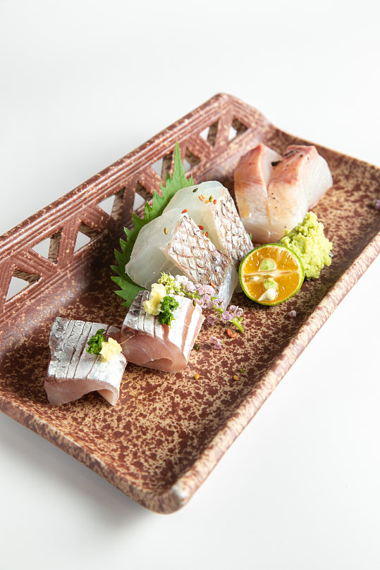 希鲮鱼刺身日料日本料理美食摄影图片