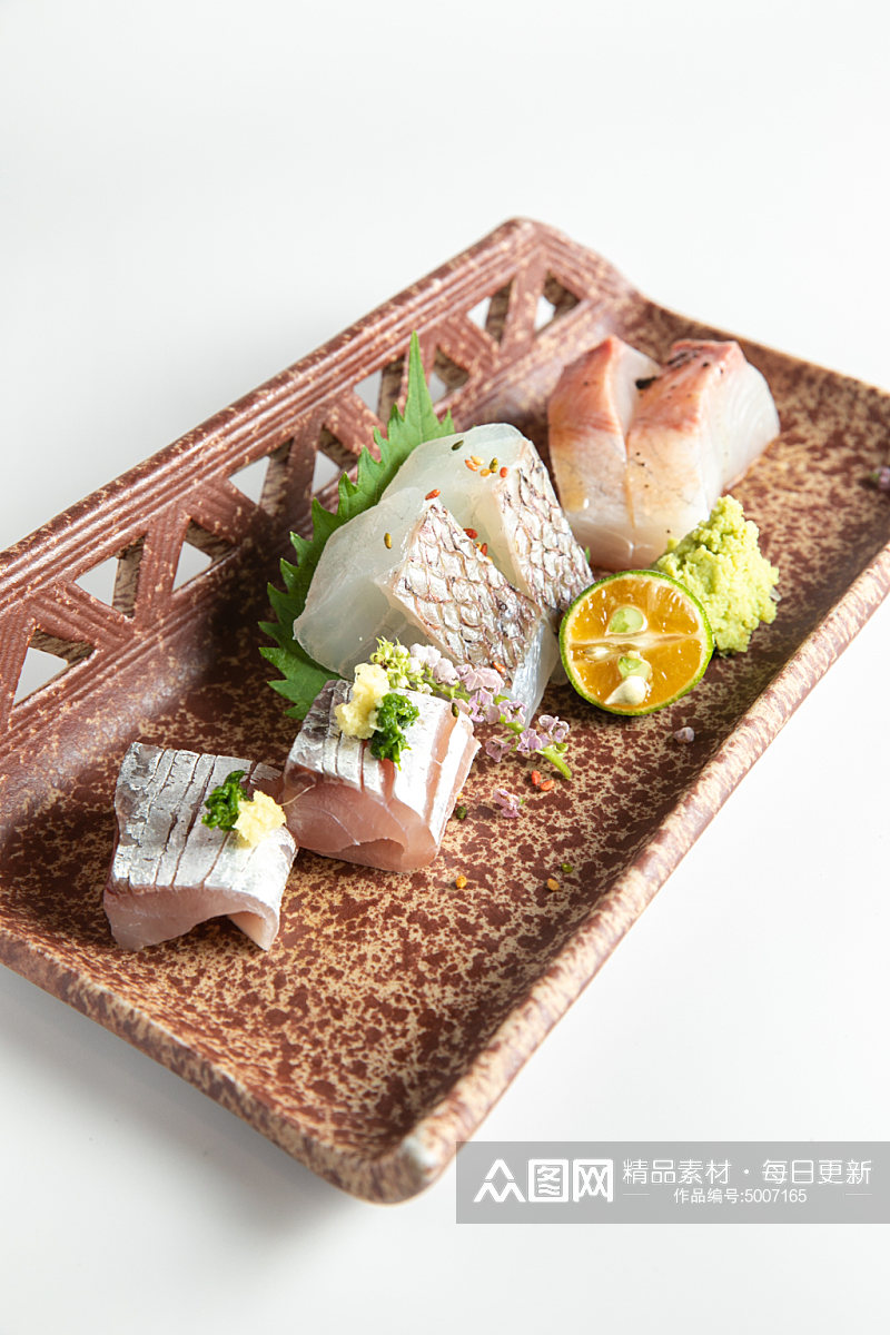 希鲮鱼刺身日料日本料理美食摄影图片素材