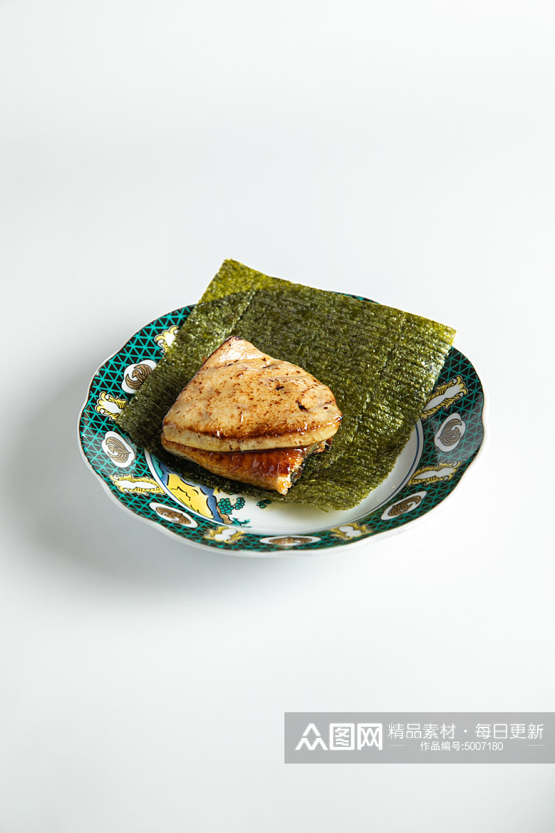 鹅肝鳗鱼海苔卷日本料理美食摄影图片素材