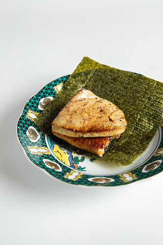鹅肝鳗鱼海苔卷日本料理美食摄影图片