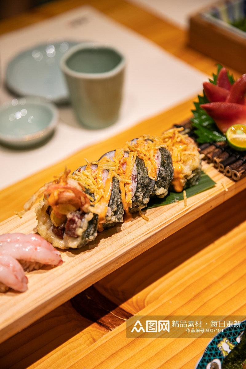 寿司卷日料日本料理美食摄影图片素材
