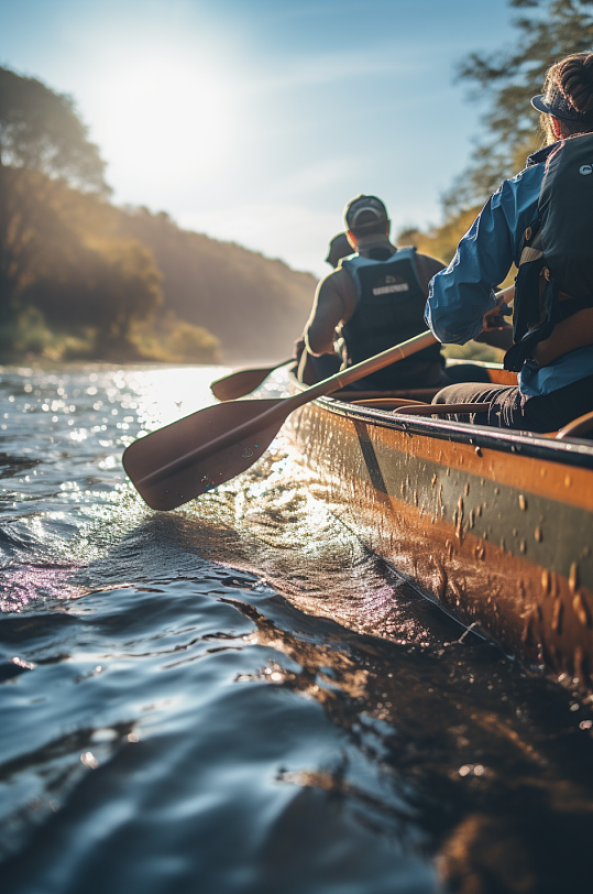 AI数字艺术赛艇运动摄影图片-众图网