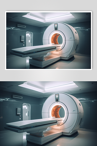 AI数字艺术CT扫描机器医疗仪器摄影图片