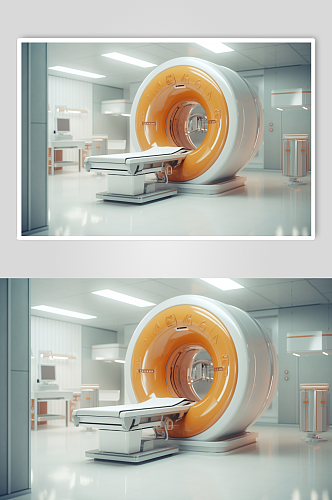 AI数字艺术CT扫描机器医疗仪器摄影图片