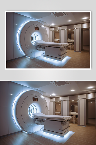 AI数字艺术CT扫描机器医疗仪器摄影图片