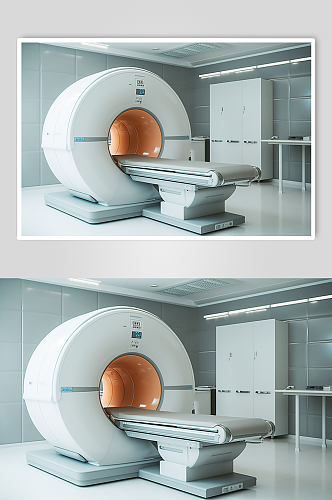 AI数字艺术CT扫描机器医疗仪器摄影图片