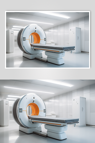 AI数字艺术CT扫描机器医疗仪器摄影图片