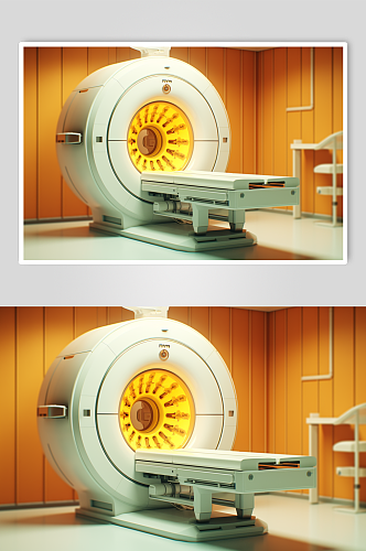 AI数字艺术CT扫描机器医疗仪器摄影图片