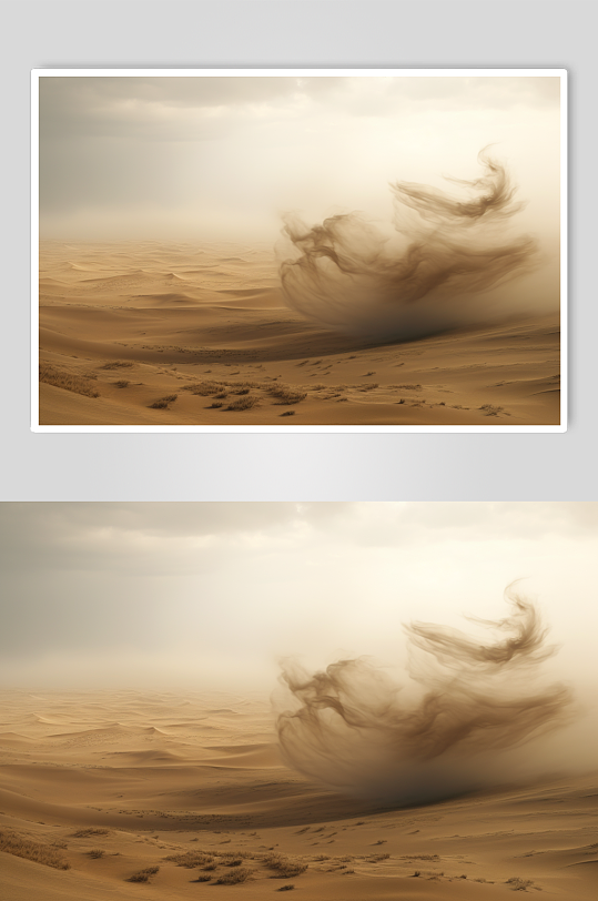 AI数字艺术沙尘暴恶劣天气摄影图片