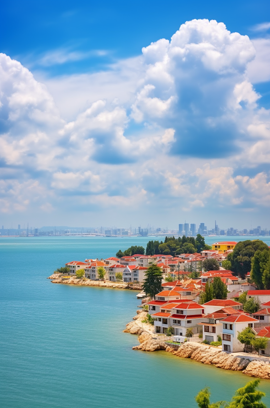 AI数字艺术青岛国内城市山东景点摄影图片-众图网