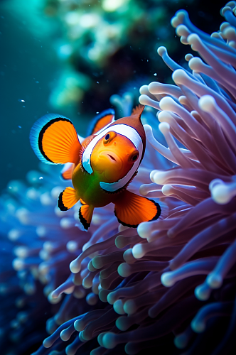 AI数字艺术高清水下珊瑚群摄影图片
