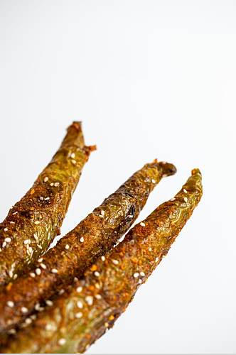烤青椒烧烤食物美食摄影图片