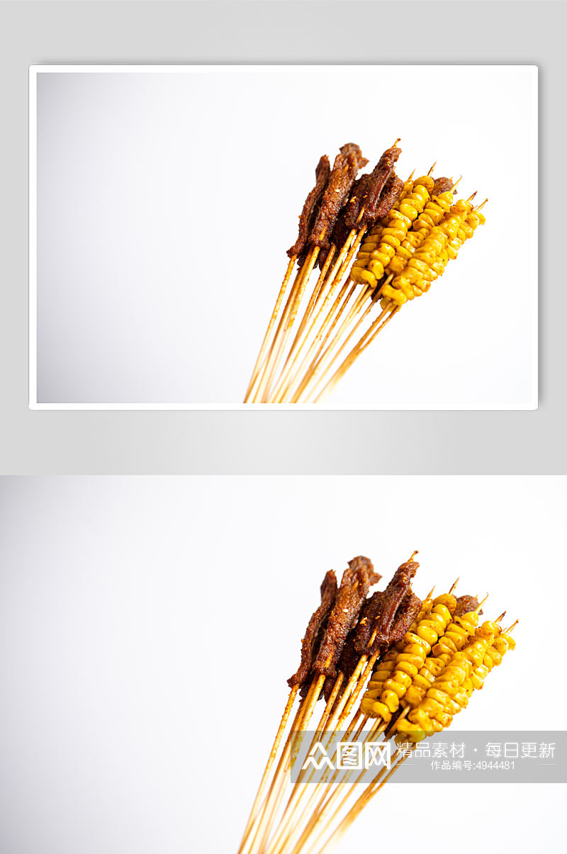 小牛肉烧烤食物美食摄影图片素材