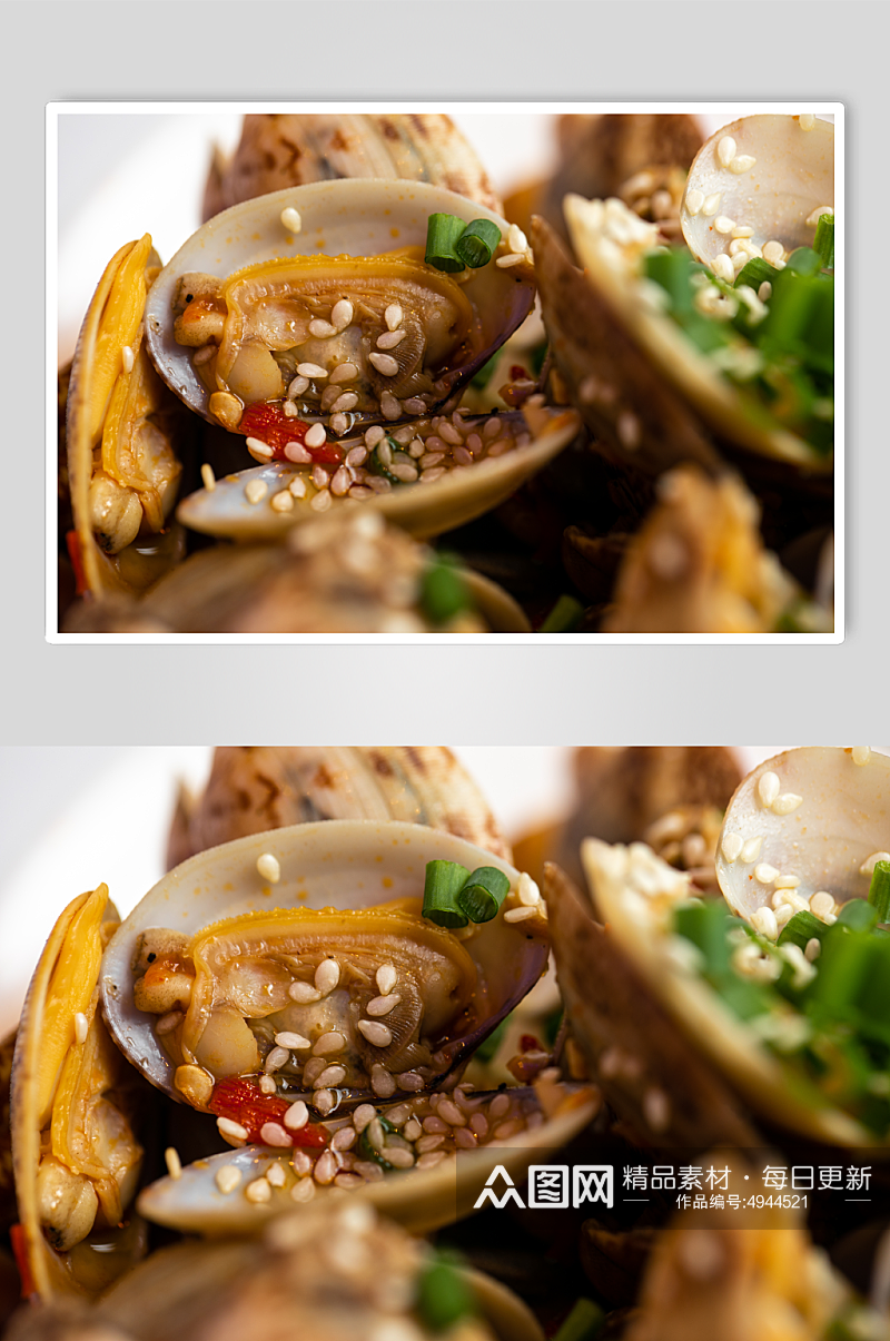 捞汁花甲烧烤食物美食摄影图片素材