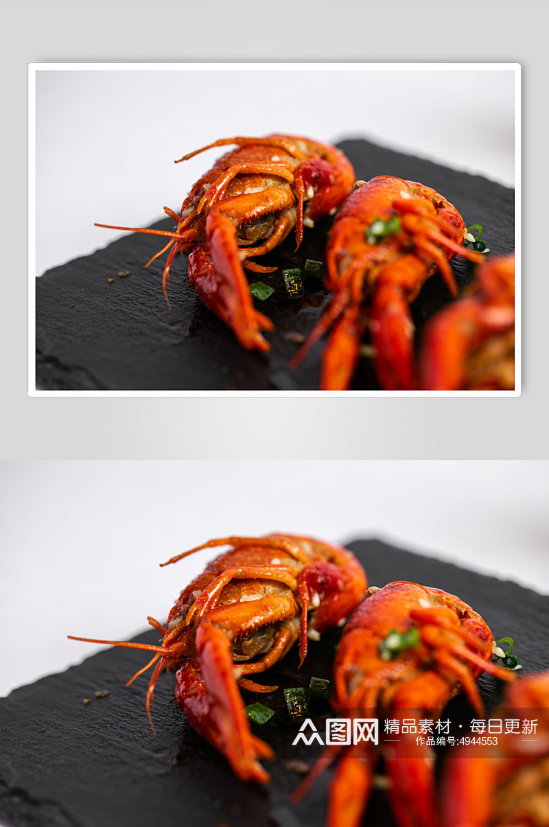 蒜香小龙虾烧烤食物美食摄影图片素材