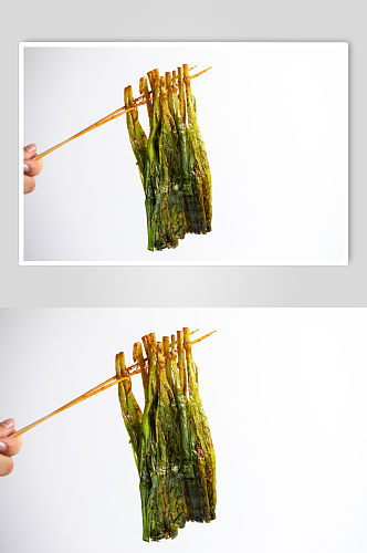 烤韭菜烧烤食物美食摄影图片