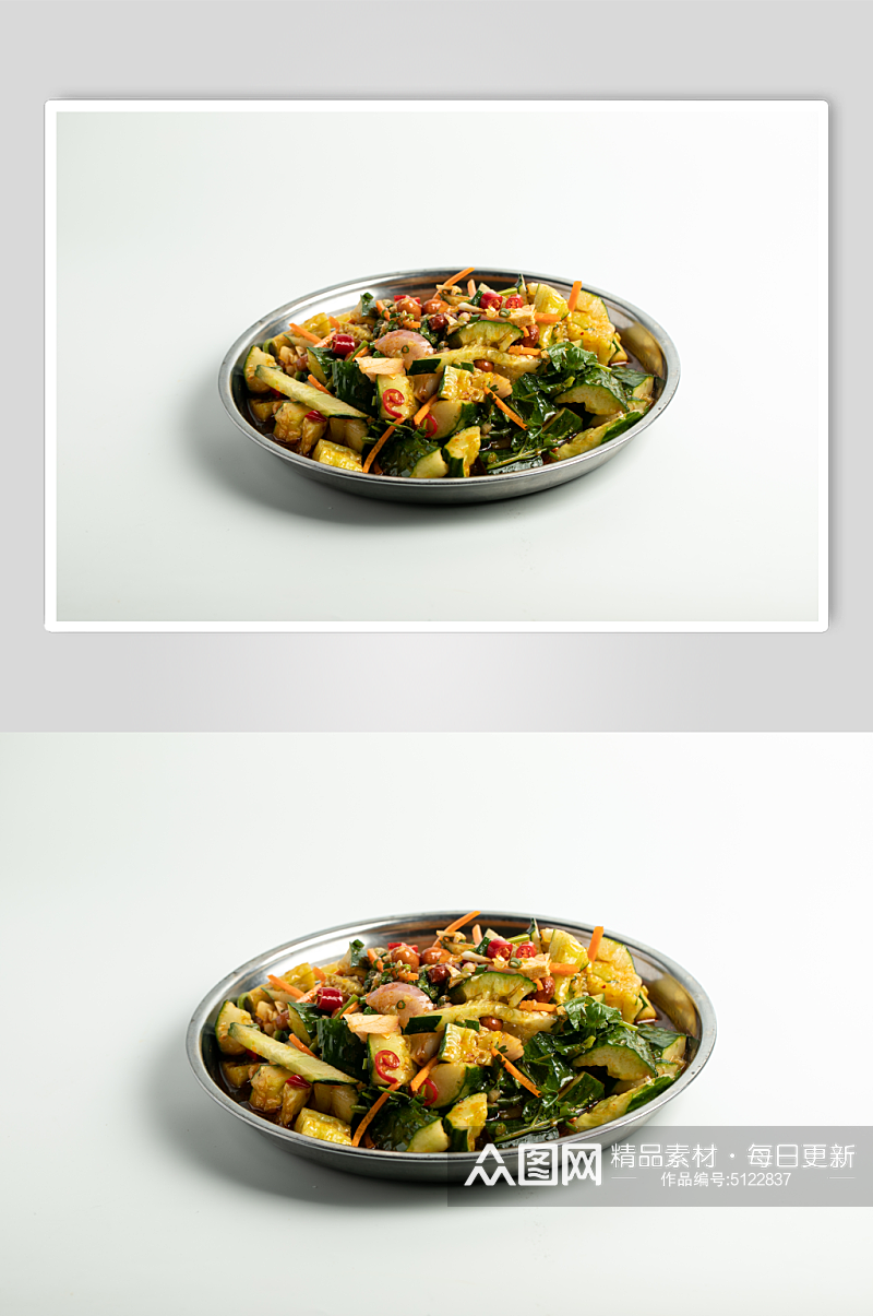 手拍黄瓜烧烤菜品美食摄影图片素材
