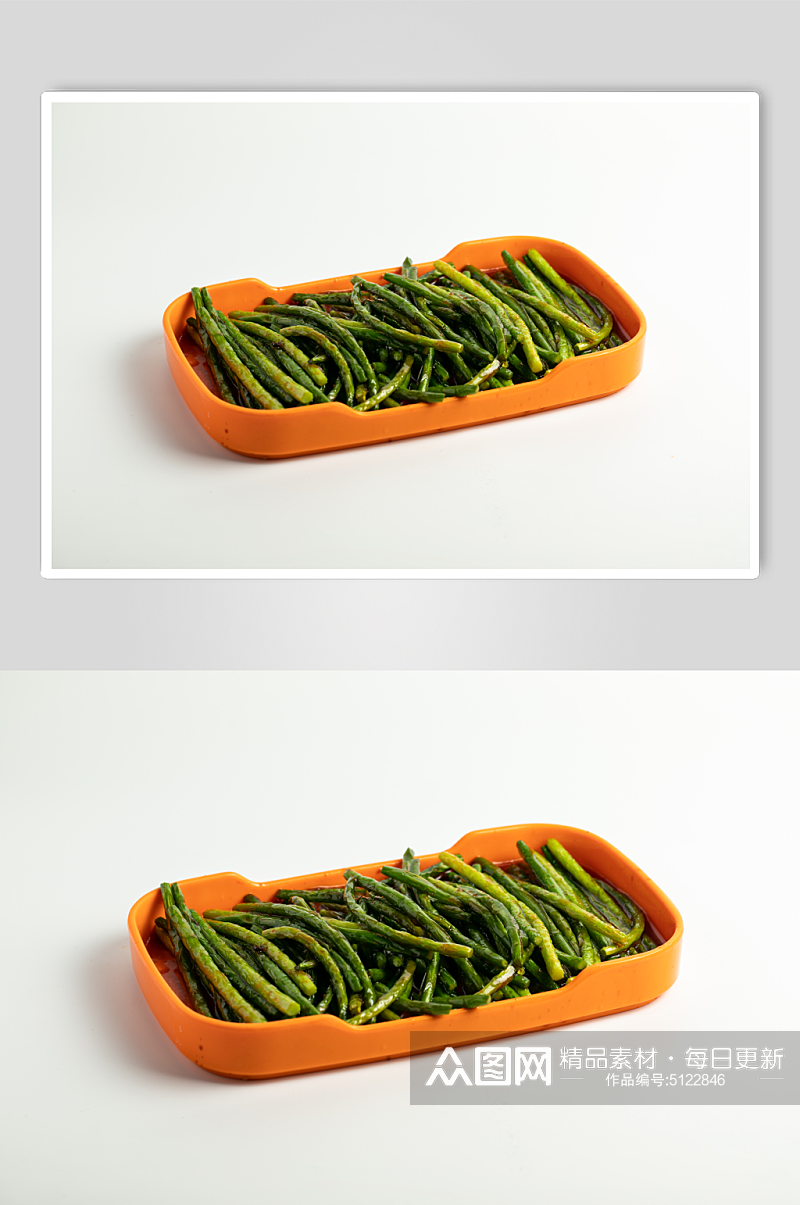 韭菜烧烤菜品美食摄影图片素材