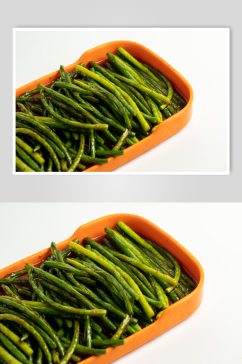 韭菜烧烤菜品美食摄影图片