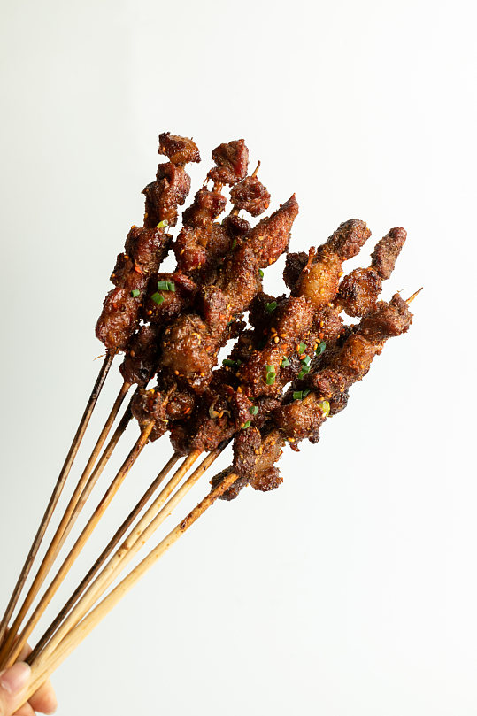牛肉烤串烧烤菜品美食摄影图片-众图网