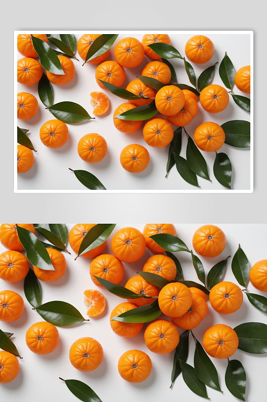 AI数字艺术砂糖桔桔子水果摄影图