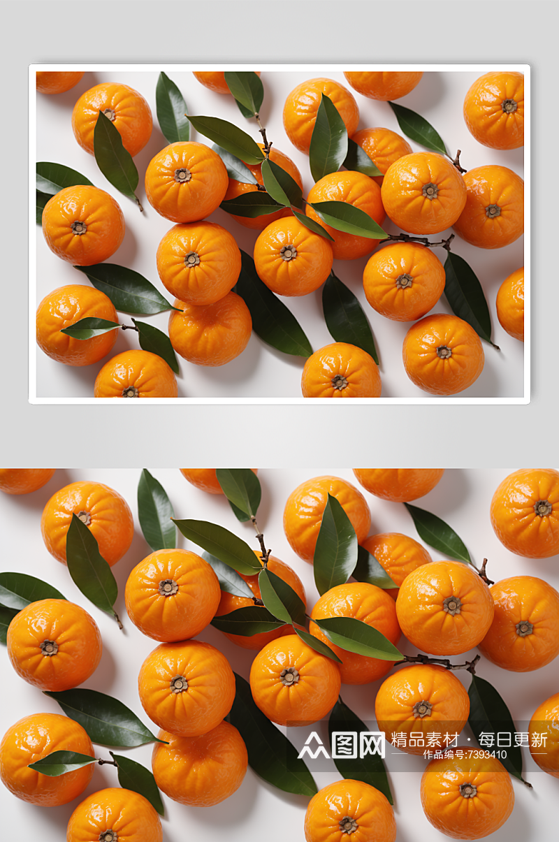 AI数字艺术砂糖桔桔子水果摄影图素材