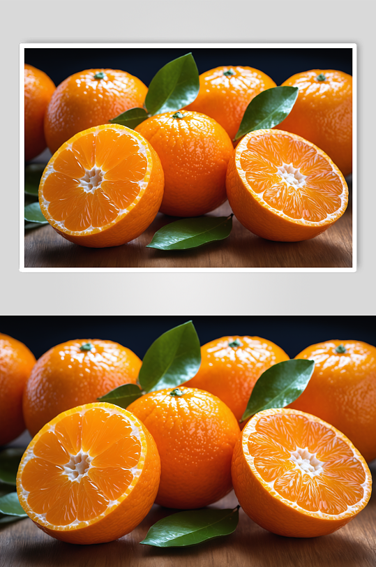 AI数字艺术砂糖桔桔子水果摄影图