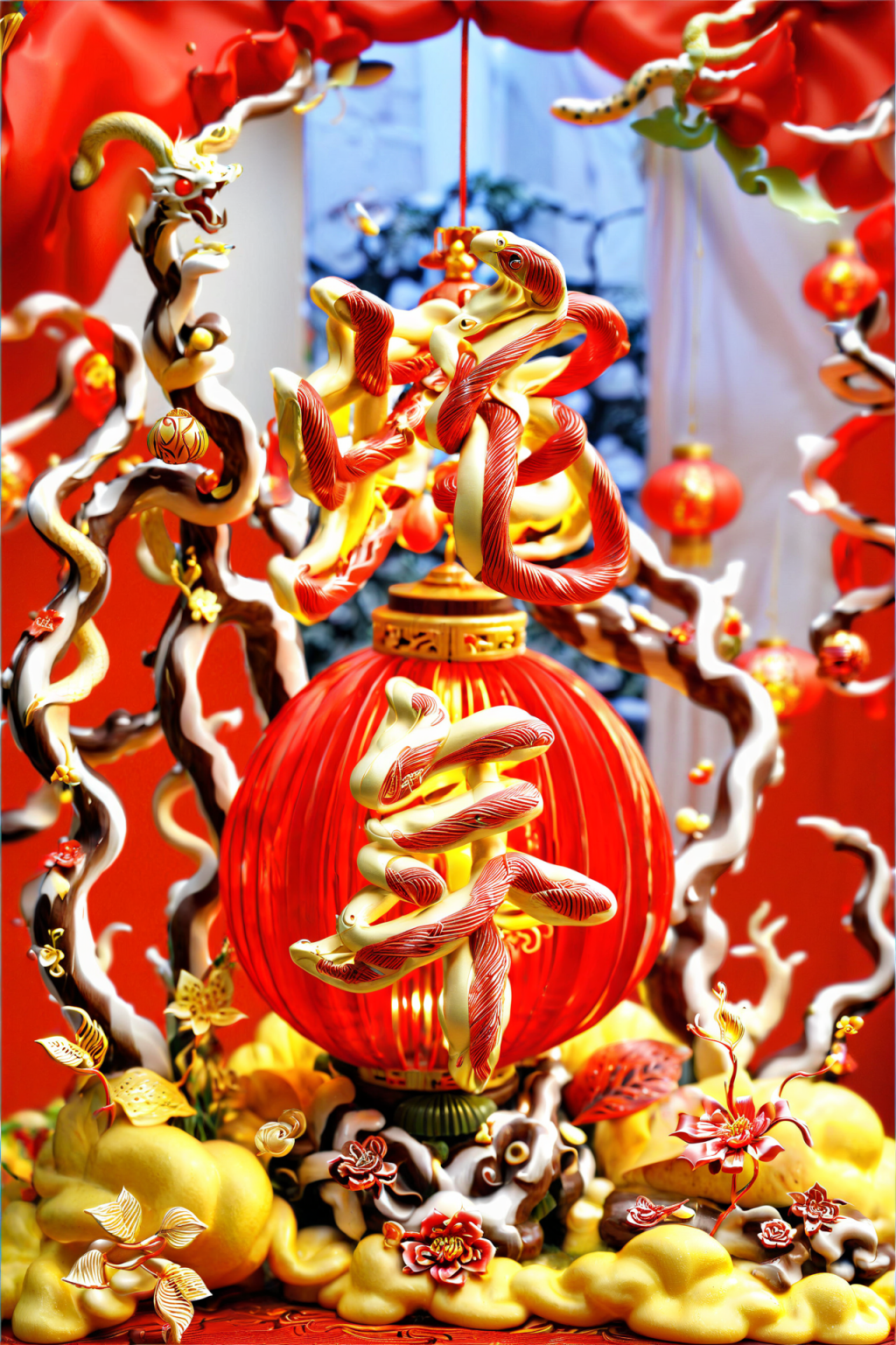 AI數(shù)字藝術(shù)2025蛇年新年字體設(shè)計(jì)藝術(shù)字素材