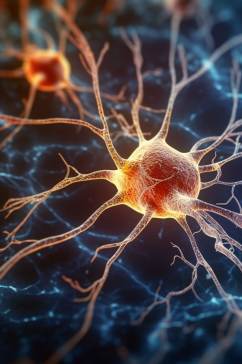 AI数字艺术高清神经元概念医疗图片
