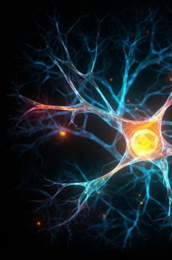 AI数字艺术高清神经元概念医疗图片