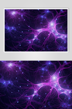 AI数字艺术神经元概念医疗图片
