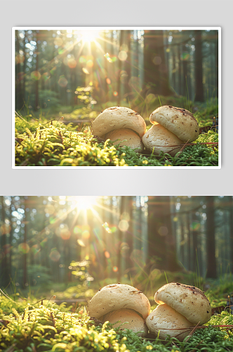 AI数字艺术野生食用菌美食图片