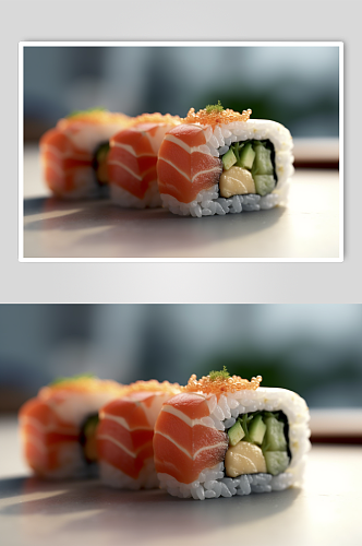 AI数字艺术高清日本各类寿司美食摄影图片